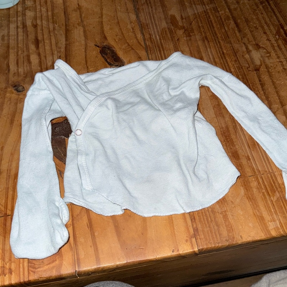 Long sleeve wrap around. 18 months